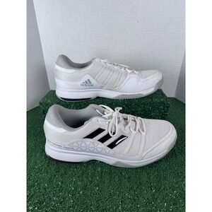 Adidas Barricade Court Tennis Shoes Men's White Grey Size 11.5 Athletic Sneakers